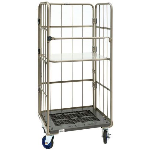 Roll-container incastrabile in polipropilene 800x600 mm - Portata 500 kg,