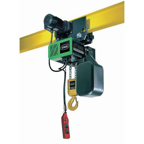 Paranco elettrico con carrello elettrico - 2 bracci - 2 velocità 1000 kg,