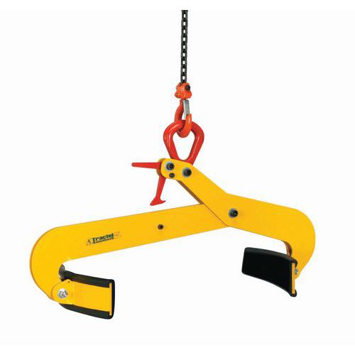 Pinza semi-automatica per fusti in metallo Ø 400/500 mm a presa verticale,