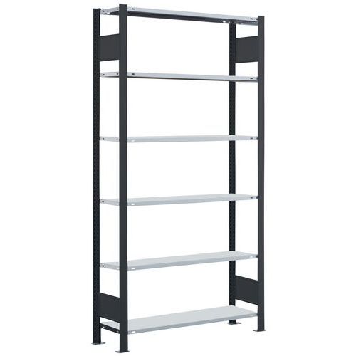 Scaffalatura di partenza 1 lato Aristo-Clip 1800x300x750 nero,