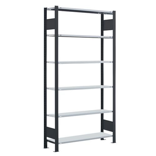 Scaffalatura di partenza 1 lato Aristo-Clip 2300x300x1300 nero,