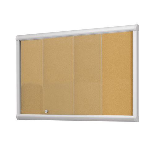 Bacheca per interni 15 fogli con fondo in sughero,