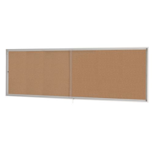 Bacheca per affissioni per interni 68X137 cm fondo in sughero 12 fogli,