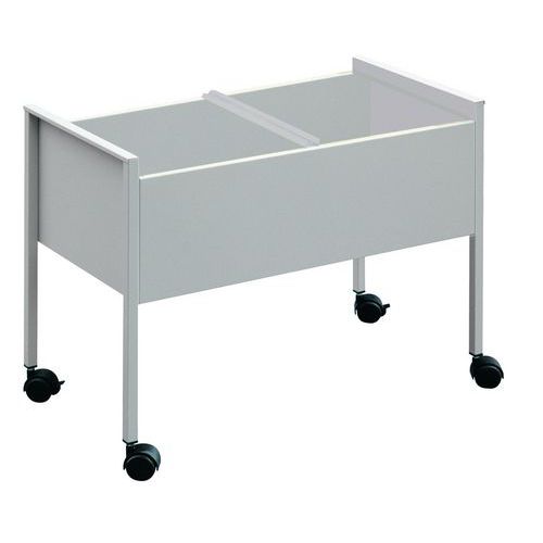 Carrello Doppio Per Cartelle Sospese Metallo L Tot:40,