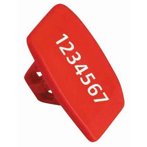 Sigillo con numerazione per contenitore con coperchio - Lotto da 500 pezzi,