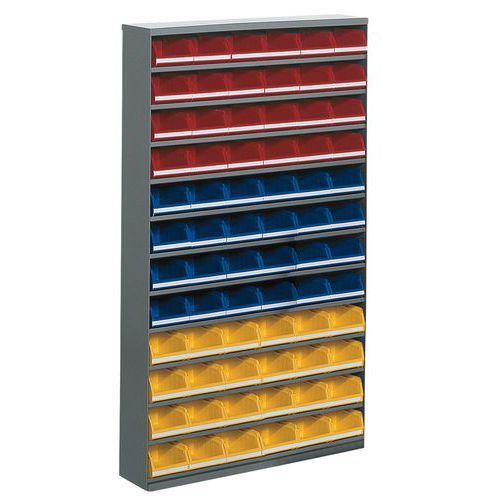 Armadio con 72 contenitori a becco Modello: basso L. tot.: 660 mm,