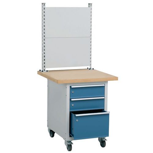 Postazione Di Qualità Mobile 3 Cassetti Lamin ato 750X750X17,