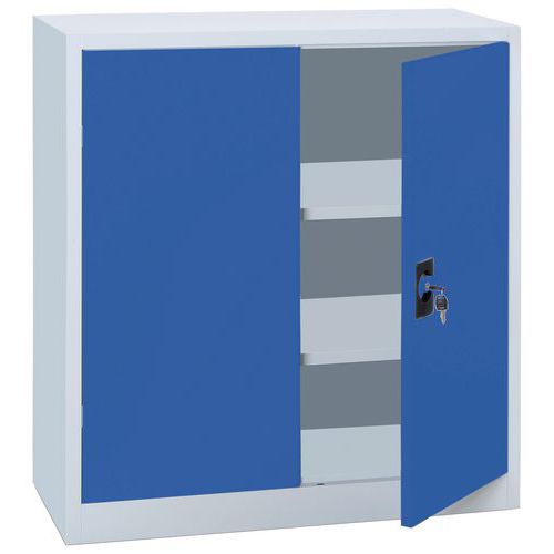 Armadio da montare porte a bat. A1.000XP423XL1.000 grigio/blu+2 rip.,