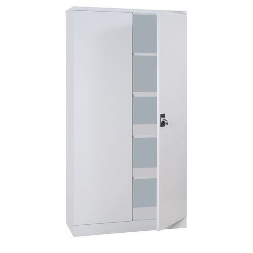 Armadio da montare porte a bat. A1.950XP423XL1.000 grigio+4 rip.,