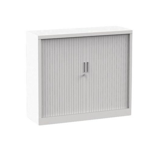 Armadio monoblocco ante a serrande A100xL120 bianco con 2 ripiani,