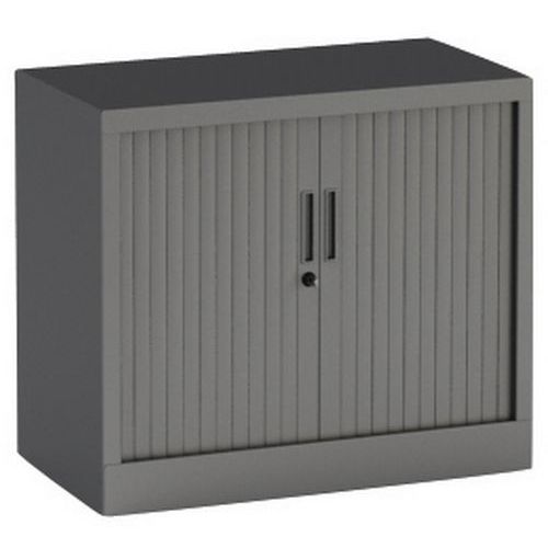 Armadio monoblocco ante a serrande A70xL80 antracite con 1 ripiano,