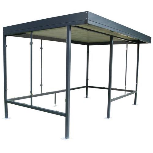 Riparo per fumatori antracite mat.:Acciaio;Colore:Antracite;,