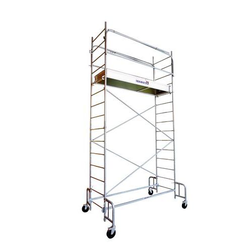 Trabattello mobile Junior 200 Altezza pianale: 4,8 Altezza di lavoro: 6,80 m,