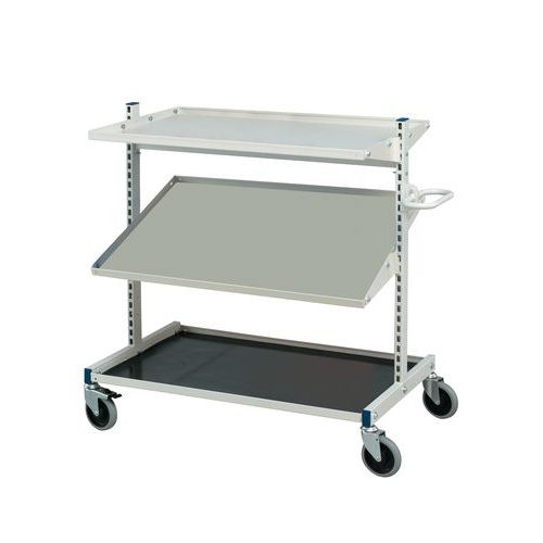 Carrello di servizio a ripiani - Lungh. x prof. x alt.: 870 x 613 x 1000,