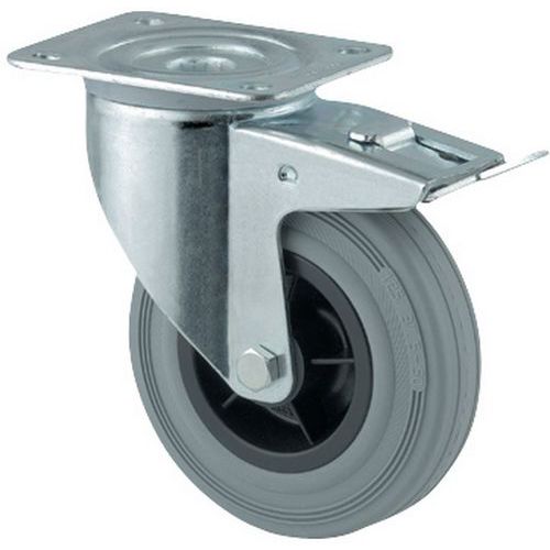 Ruota Girevole Con Base E Fren H :155, cerchiatura,