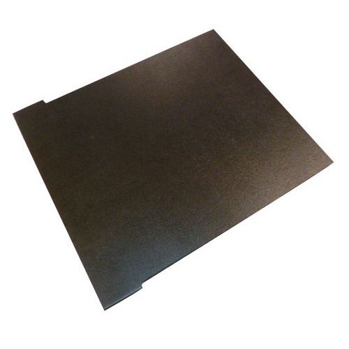 Lotto di 2 ripiani in plastica nera,