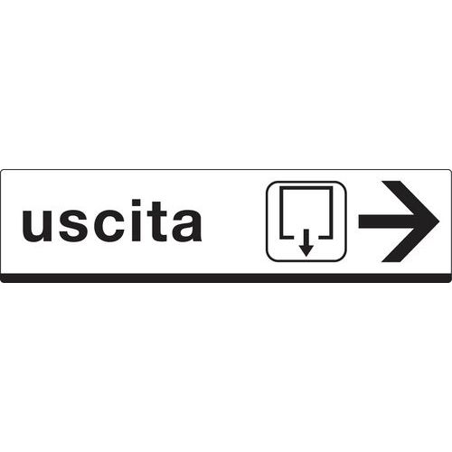 Cartello 'Punto Di Raccolta' Con Freccia Destra - 300x100mm - Plastica Rigida 1mm - Conforme EN ISO 7010 - 3