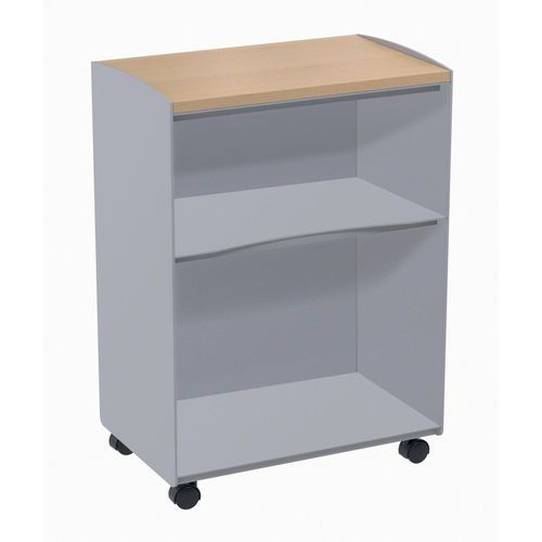 Carrello mobile con 2 scomparti grigio Paperflow,