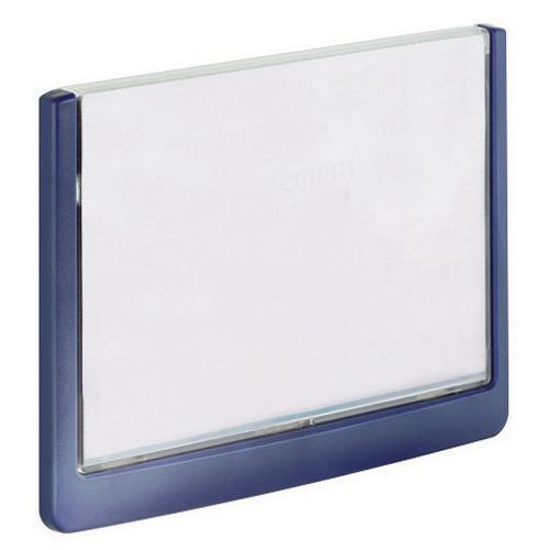 Targa per porta Click Sign 10,5x14,9 cm blu,