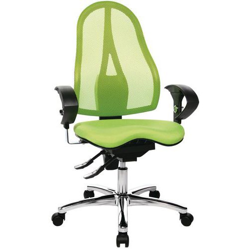 Sedia da ufficio Sitness ergonomica verde,