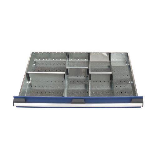 7 scomparti per cassetto LxPxA: 800x525x150mm,