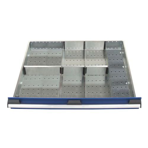 7 scomparti per cassetto LxPxA: 800x650x150mm,