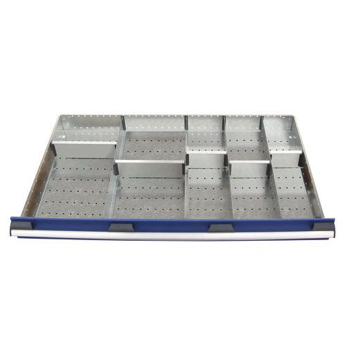 10 scomparti per cassetto LxPxA: 1.050 650x100 mm,