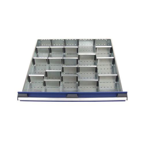 22 scomparti per cassetto LxPxA: 800x750x75 mm,