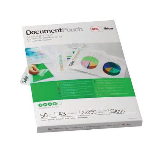 cartellina di plastificazione A3 adesiva 150µ lucida,