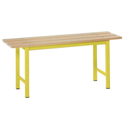 Panca doghe legno giallo 100cm 100x35x45 Giallo,