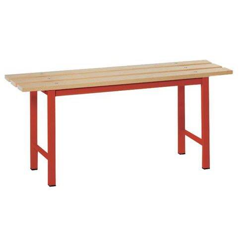 Panca doghe legno rosso 100cm 100x35x45 Rosso,