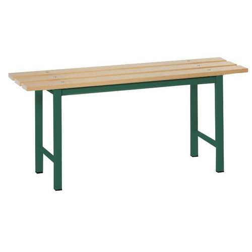 Panca doghe legno verde 100cm 100x35x45 Verde,