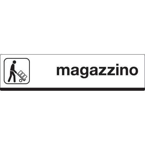 Cartello per magazzino in alluminio - Attenzione ai carichi sospesi