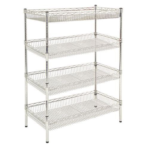 Cestino a griglia per scaffalatura Quick-Store+ ,