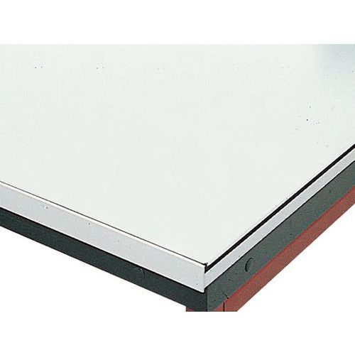 Banco da lavoro senza rubinetto LXP = 1200 x 750 mm ripiano smaltato,