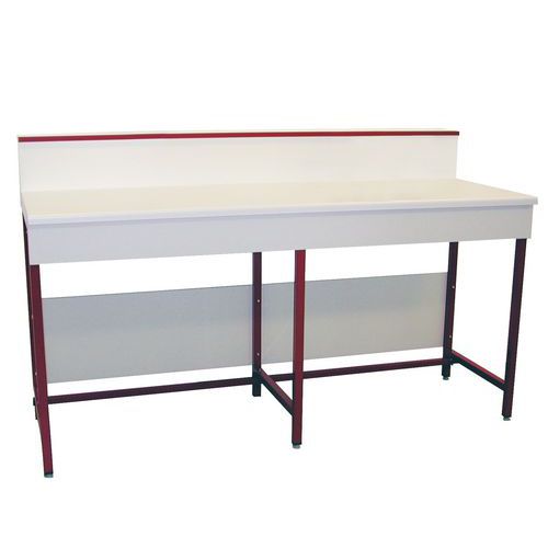 BANCO DA LAVORO NO RUB. LXP=1800X900 MM PIANO LAMIN+ALZ RIP,