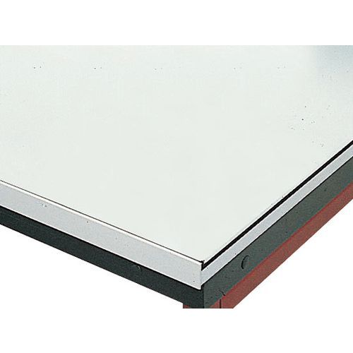 Banco da lavoro senza rubinetto LXP = 1800 x 750 mm - piano smaltato,