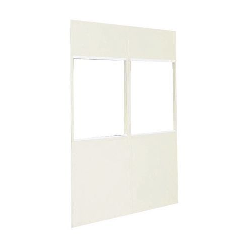 Divisorio Vetrato Larghezza 1m h 2.50m Bianco ANC,