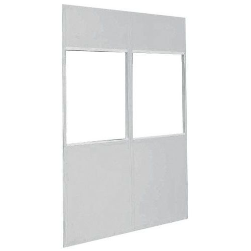 Divisorio Vetrato Larghezza 1m h 2.50m Grigio IS,