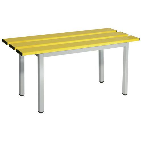 Panca doghe alluminio 100x35x4 5cm RAL1018.,