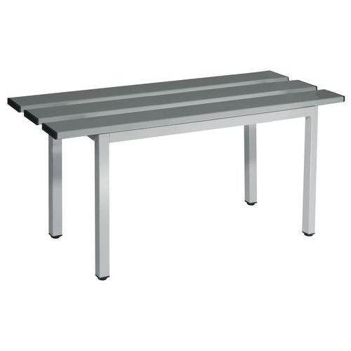 Panca doghe alluminio 100x35x4 5cm RAL7039.,