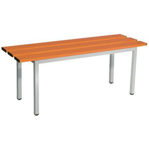 Panca doghe alluminio 150x35x4 5cm RAL2009.,