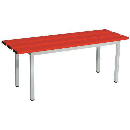 Panca doghe alluminio 150x35x4 5cm RAL3000.,