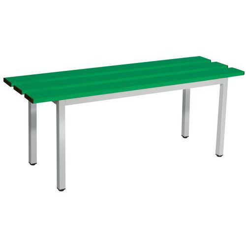 Panca doghe alluminio 150x35x4 5cm RAL6000.,