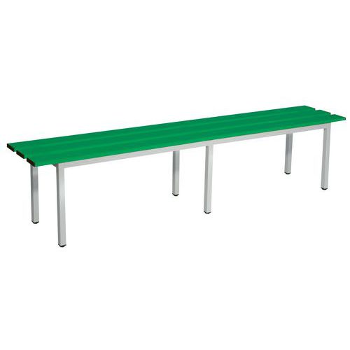 Panca doghe alluminio 200x35x4 5cm RAL6000.,