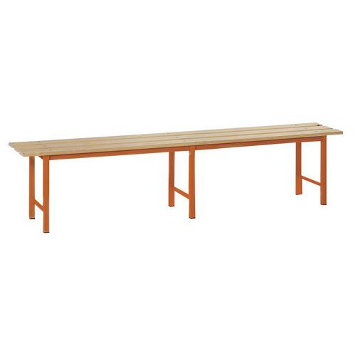 Panca doghe legno aranc. 200cm 200x35x45 Arancione,