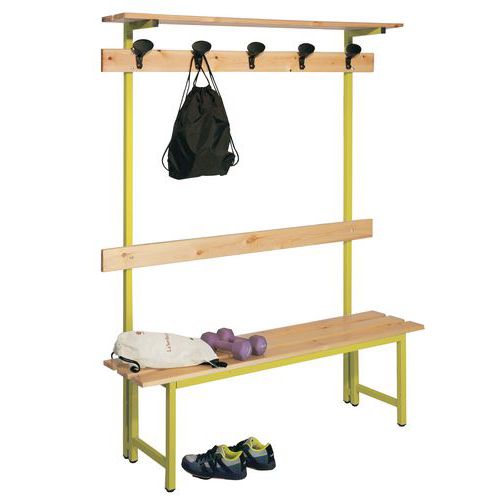 Panca+Attacc 100cm Legno giall 100x40x185 Giallo,