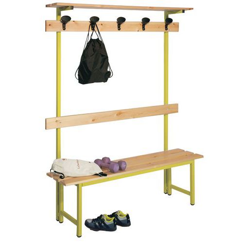 Panca+Attacc 200cm Legno giall 200x40x185 Giallo,