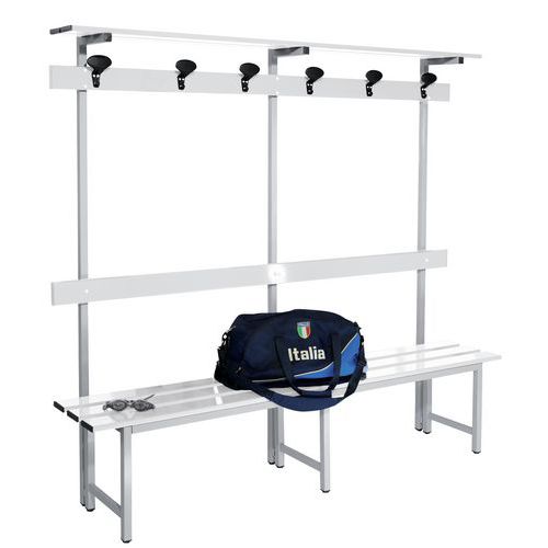 Panca+Attacc 100cm Allum bianc 100x40x185 Bianco,