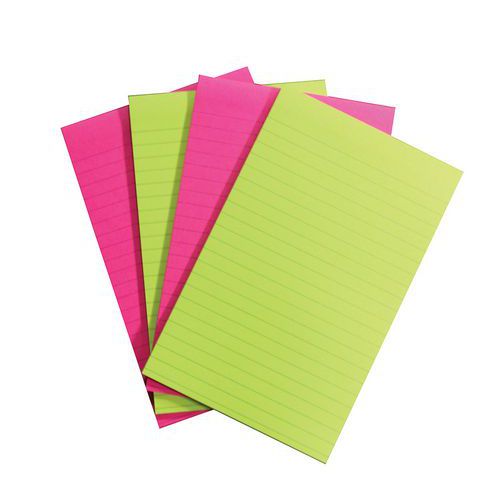 Post-it Sticky Righe 102 127x203 mm Colori assortiti,